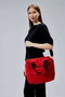 Zoozie Bags Bolsa Tote de Lona Roja
